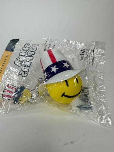 Smiley face flag hat - smiley,