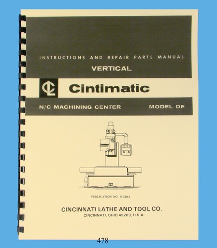 Cincinnati cintimatic model - model, de
