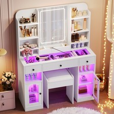 43.2" Vanity Desk with LED