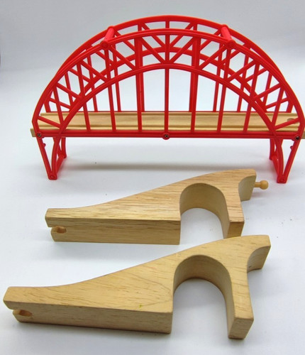 Wooden train set - train, red