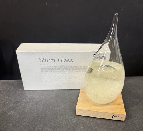 Storm glass barometer crystal - glass,