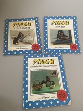 Pingu Vintage Books X3 The Doctor The Chef And The Birthday Present