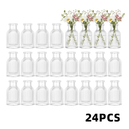 24pcs glass vases small - vases,