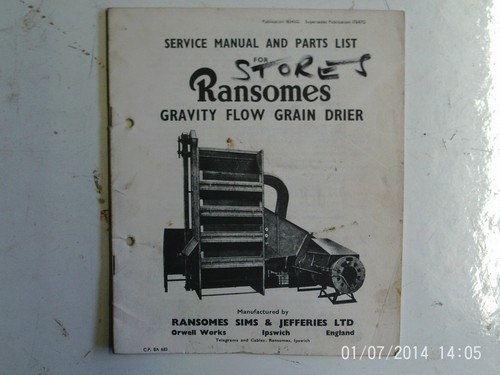 Service manual and parts list - service,