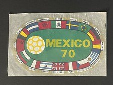Mexico 1970 World Cup Set Competing Nations Badges Car / Window Decals Transfers