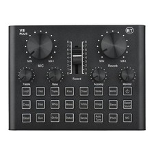 V8 Plus Live Sound Card For Streaming 15 Effects Usb Audio Mixer (ex-Display)