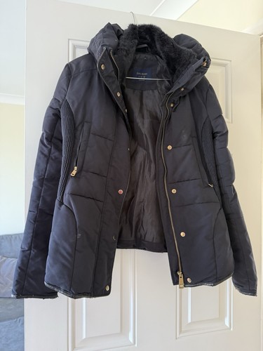 Zara navy puffa - navy, size