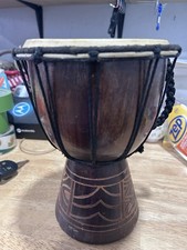 Bongo Drum Wood Carved Base