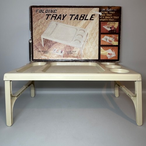 Vintage folding tray - folding, table