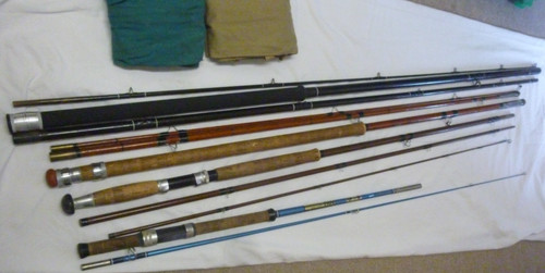 Vintage fishing rods super - rods,