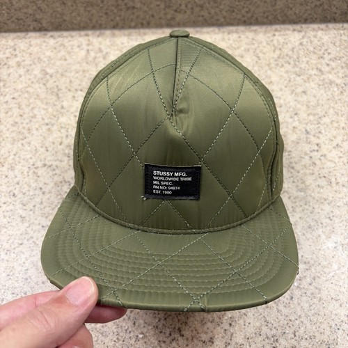Stussy snapback quilted hat - stussy,