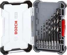 Bosch 8X PRO Metal HSS-G Impact Twist Drill Bit Set (for Non-Ferrous Metals, ...