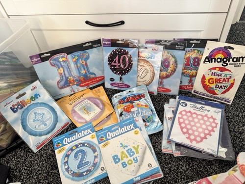 Assorted foil balloons - x,