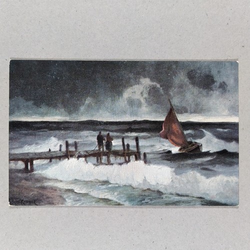 Ship vintage postcard boat - ship,