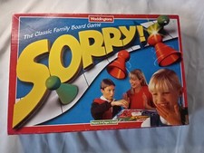Vintage Sorry! Classic Family Board Game 1996 Waddingtons 100% Complete