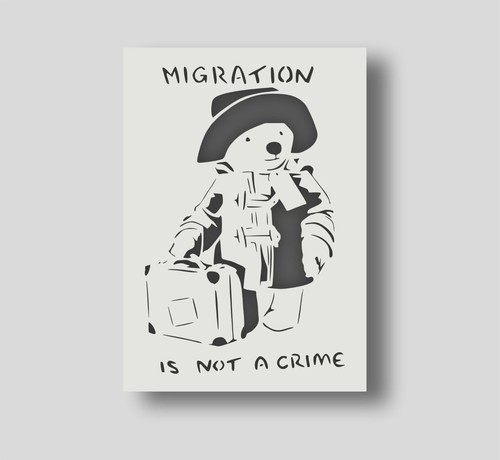 Banksy migration not a - not,