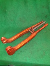 YAMAHA V80 METALIC ORANGE NEW NOS FRONT FORK FORKS / STEERING STEM 1970 'S