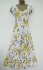 PER UNA WHITE YELLOW FLORAL