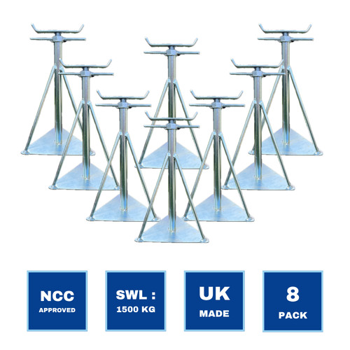 Pack static caravan axle - 8-pack,