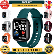 Sport LED Digital Screen Wrist Watch For Men Women Unisex Boys Girls Kids Gift