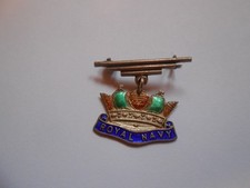 ROYAL NAVY  silver   enamel