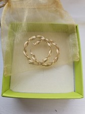 9ct Yellow Gold Twist Hoop