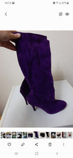 Primark Faux Suede Purple Knee