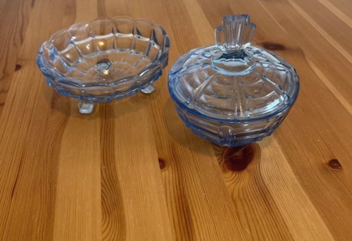 Vintage blue glass - vintage,