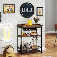 Kitchen Serving Cart Home Bar