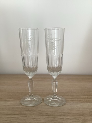 Bride and groom - and, champagne