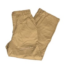 Age 9 Girls Beige Cargo Pants 100% Cotton JNR Collectables