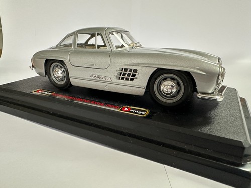 Burago silver mercedes - burago, mercedes-benz