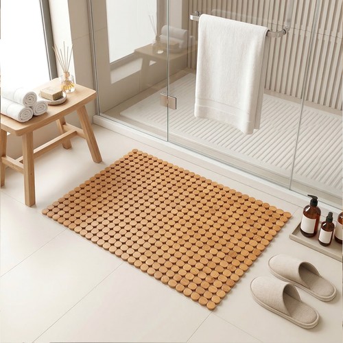 Bamboo bath mat - mat, 60×40cm