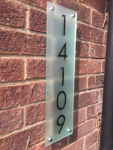 Vertical modern house - house, sign