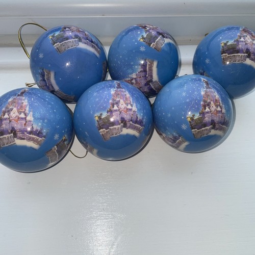 New six blue disney castles - new,