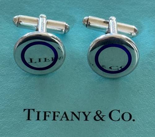 Tiffany cufflinks round - tiffany,