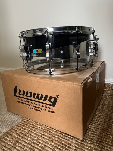 Ludwig vistalite 14x6 clear - ludwig, 14x6.5