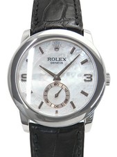 ROLEX Cellini Cellinium 5240/6 White Case Size 34mm Men's Used Watch #111026
