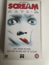 Scream VHS Video Tape - White
