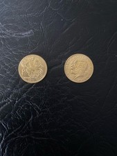 1911 Gold Coloured Sovereign Coin Copy