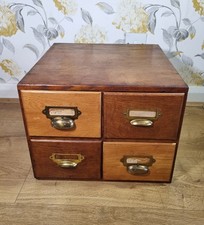 Vintage drawers wooden desk - vintage,