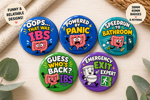 Ibs funny badge - ibs,