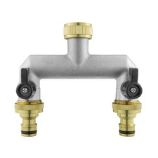 Two Way Tap Splitter Brass