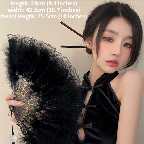 Women feather folding - women,