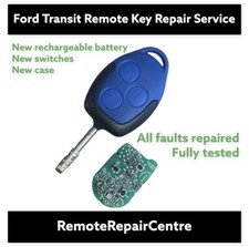 Key Repair Service for Ford Transit MK7 Blue Remote Key Fob 2006 to 2014