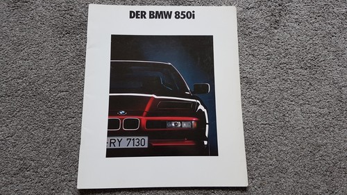 Bmw 850i sales brochure 1992 - sales, 1992-