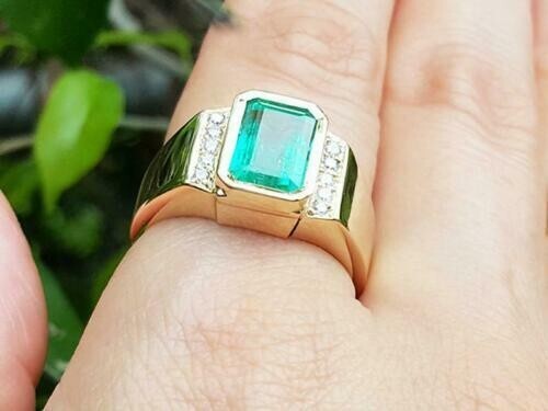 2ct green emerald - 2ct, &