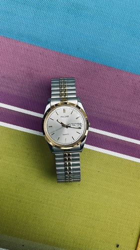 Pulsar day date two - date, two-tone