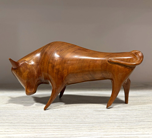 Polished teak mid - polished,
