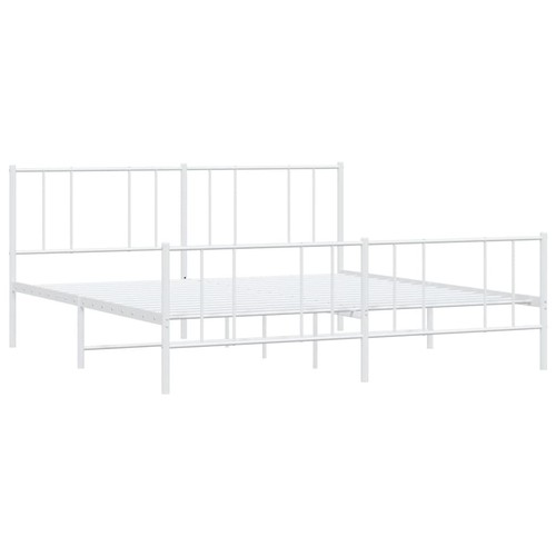 Metal bed frame with headboard - metal,